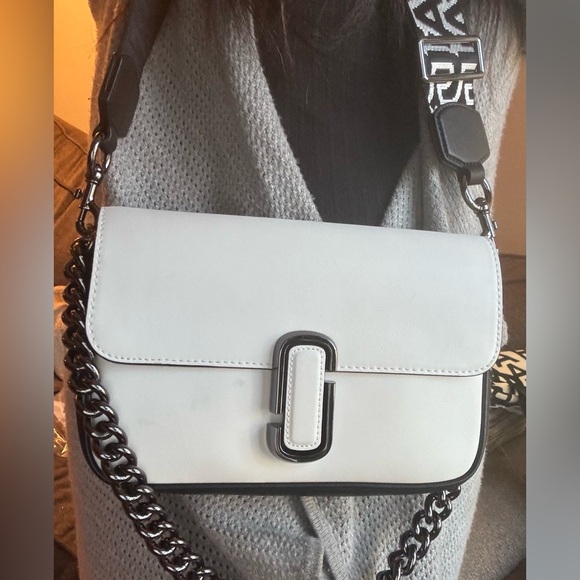 Authentic MARC JACOB Bicolor leather magnetic flap 2 straps shoulder/Crosby - Picture 7 of 16